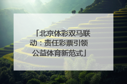 北京体彩双马联动：责任彩票引领公益体育新范式