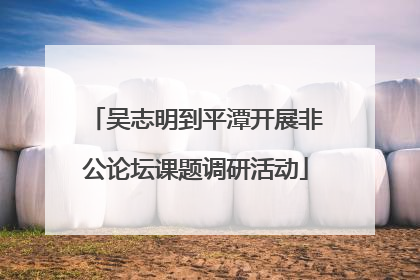 吴志明到平潭开展非公论坛课题调研活动