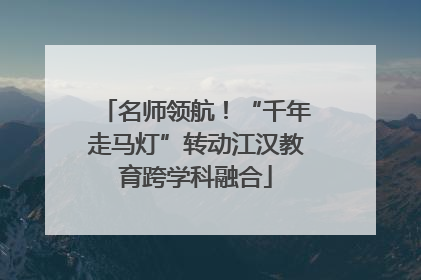名师领航！“千年走马灯”转动江汉教育跨学科融合
