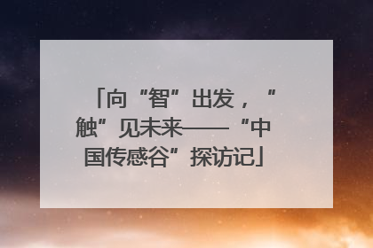 向“智”出发，“触”见未来——“中国传感谷”探访记