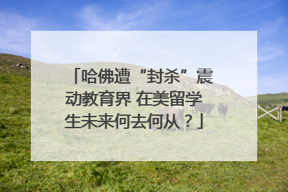 哈佛遭“封杀”震动教育界 在美留学生未来何去何从？