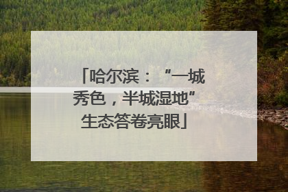 哈尔滨：“一城秀色，半城湿地”生态答卷亮眼
