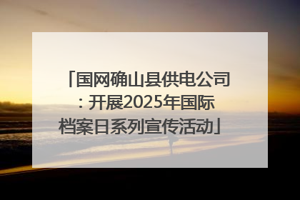 国网确山县供电公司：开展2025年国际档案日系列宣传活动