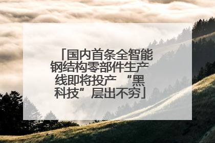 国内首条全智能钢结构零部件生产线即将投产 “黑科技”层出不穷