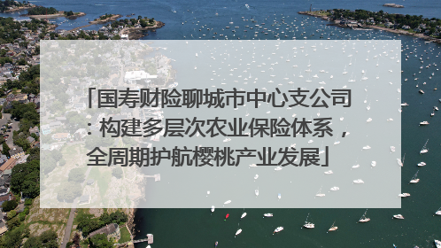 国寿财险聊城市中心支公司：构建多层次农业保险体系，全周期护航樱桃产业发展