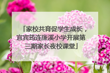 家校共育促学生成长，宜宾筠连廉溪小学开展第三期家长夜校课堂