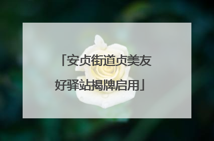 安贞街道贞美友好驿站揭牌启用