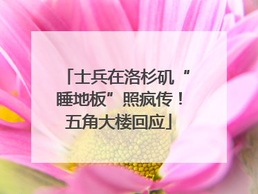士兵在洛杉矶“睡地板”照疯传！五角大楼回应