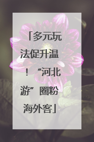 多元玩法促升温！“河北游”圈粉海外客