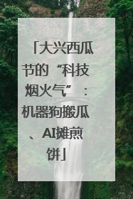 大兴西瓜节的“科技烟火气”：机器狗搬瓜、AI摊煎饼