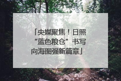 央媒聚焦！日照“蓝色粮仓”书写向海图强新篇章