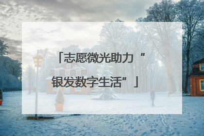 志愿微光助力“银发数字生活”