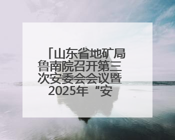 山东省地矿局鲁南院召开第三次安委会会议暨2025年“安全生产月”活动启动仪式