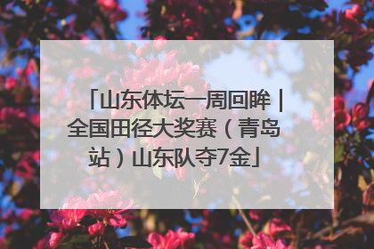山东体坛一周回眸｜全国田径大奖赛（青岛站）山东队夺7金