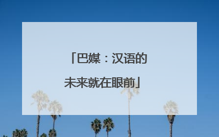 巴媒：汉语的未来就在眼前