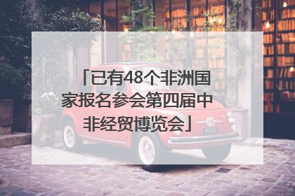 已有48个非洲国家报名参会第四届中非经贸博览会