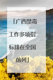 广西禁毒工作多项指标排在全国前列