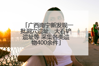 广西南宁新发现一批洞穴遗址、大石铲遗址等 采集各类遗物400余件