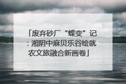 废弃砂厂“蝶变”记：湘阴中麻贝乐谷绘就农文旅融合新画卷