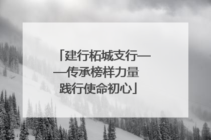 建行柘城支行——传承榜样力量 践行使命初心