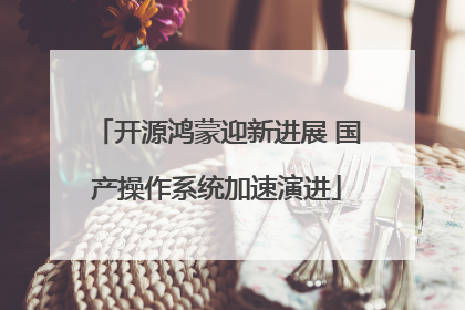 开源鸿蒙迎新进展 国产操作系统加速演进