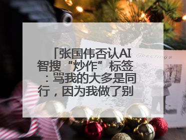 张国伟否认AI智搜“炒作”标签：骂我的大多是同行，因为我做了别人做不了的事