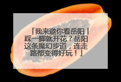 我来邀你看岳阳丨踩一脚就开花？岳阳这条魔幻步道，连走路都变得好玩！