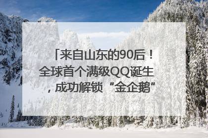来自山东的90后！全球首个满级QQ诞生，成功解锁“金企鹅”，是继承父亲账号