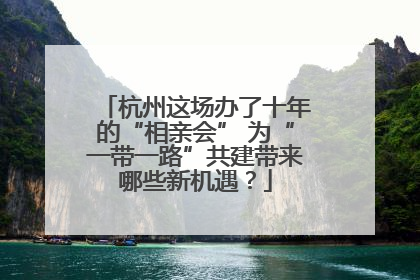 杭州这场办了十年的“相亲会” 为“一带一路”共建带来哪些新机遇？