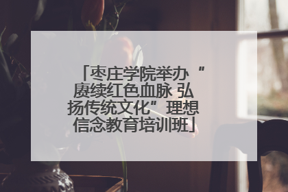 枣庄学院举办“赓续红色血脉 弘扬传统文化”理想信念教育培训班