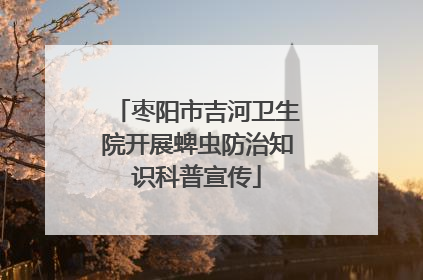 枣阳市吉河卫生院开展蜱虫防治知识科普宣传