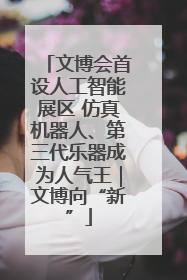 文博会首设人工智能展区 仿真机器人、第三代乐器成为人气王｜文博向“新”