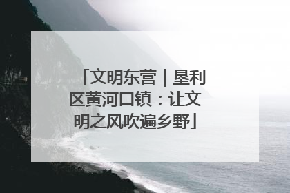 文明东营｜垦利区黄河口镇：让文明之风吹遍乡野