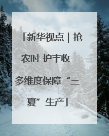 新华视点｜抢农时 护丰收 多维度保障“三夏”生产