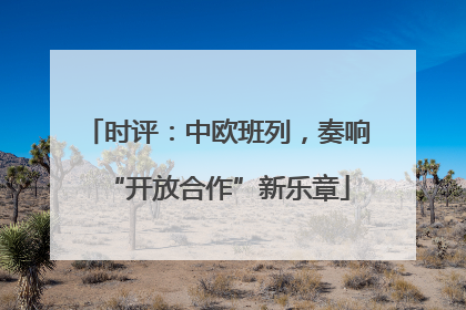时评：中欧班列，奏响“开放合作”新乐章