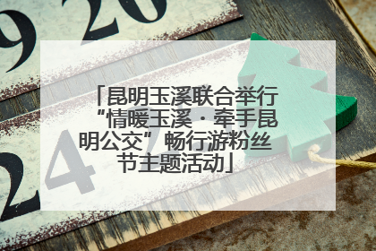 昆明玉溪联合举行“情暖玉溪・牵手昆明公交”畅行游粉丝节主题活动