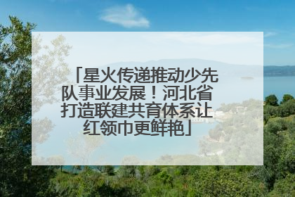 星火传递推动少先队事业发展！河北省打造联建共育体系让红领巾更鲜艳