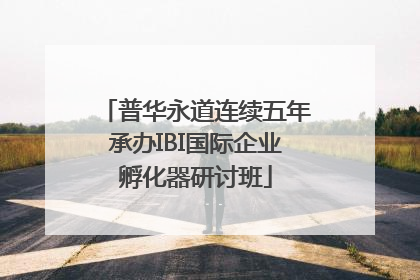普华永道连续五年承办IBI国际企业孵化器研讨班
