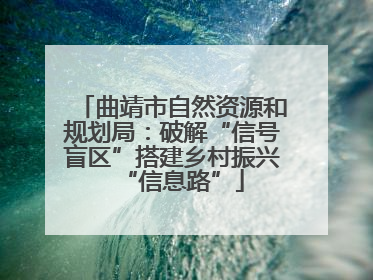曲靖市自然资源和规划局：破解“信号盲区”搭建乡村振兴“信息路”