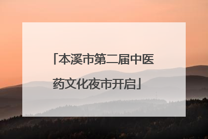 本溪市第二届中医药文化夜市开启