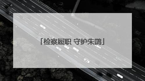 检察履职 守护朱鹮