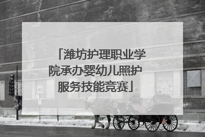 潍坊护理职业学院承办婴幼儿照护服务技能竞赛