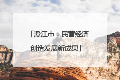 澄江市：民营经济创造发展新成果