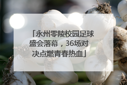 永州零陵校园足球盛会落幕，36场对决点燃青春热血