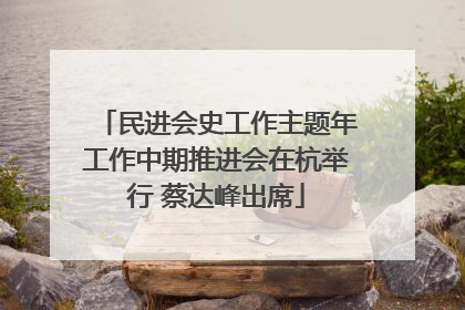 民进会史工作主题年工作中期推进会在杭举行 蔡达峰出席