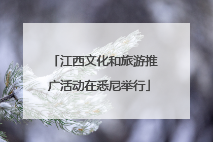 江西文化和旅游推广活动在悉尼举行