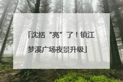 沈括“亮”了！镇江梦溪广场夜景升级