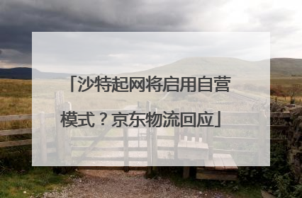 沙特起网将启用自营模式？京东物流回应