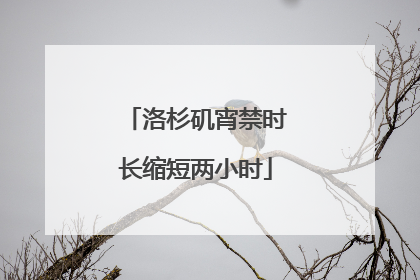 洛杉矶宵禁时长缩短两小时