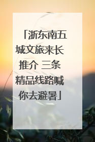 浙东南五城文旅来长推介 三条精品线路喊你去避暑